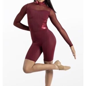Womens WEISSMAN balera gymnastics dance ballet leotard small adult sa leotard